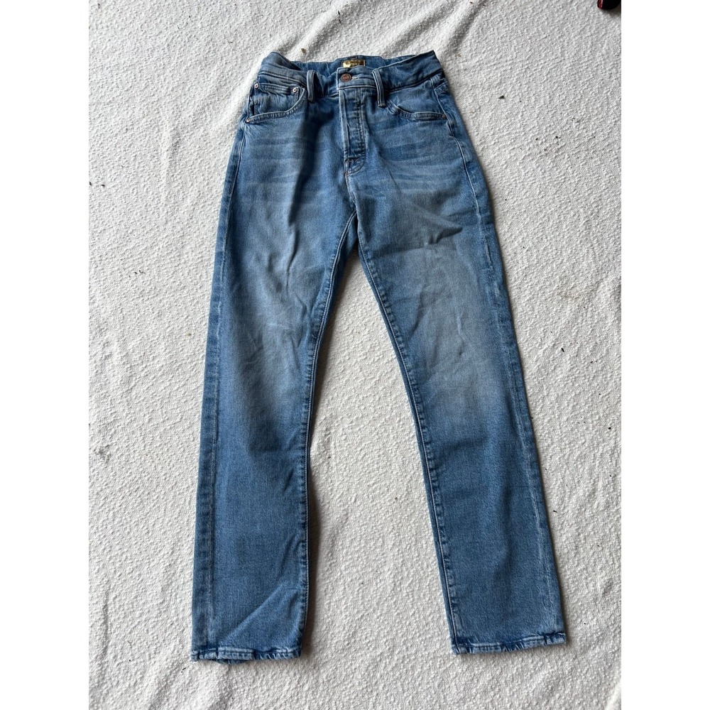 MOTHER The Mid Rise Hiker Hover Jeans in Light Wash Denim - Size 24